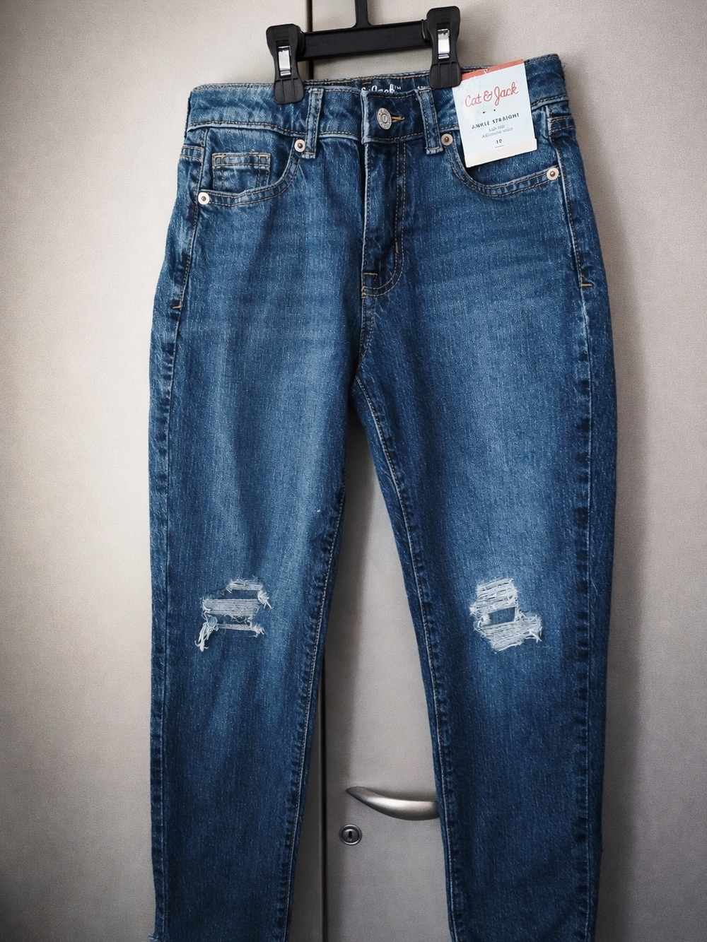 Cat & Jack Blue Distressed Girls' Denim Jeans
